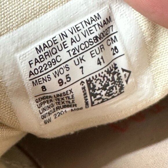 Converse Run Star Motion CX Platform Shoes Desert Sand Canvas Low Size M8 W9.5 - Picture 8 of 9